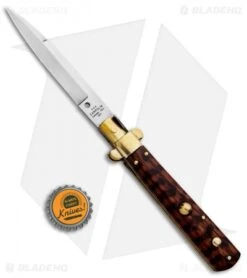 AGA Campolin 10" Frosolone Bayonet Stiletto Knife Snakewood (4.5" Polish) -Knife Promotional Store AGA Campolin 10in Frosolone Bayonet Stiletto Snakewood Polish BHQ 85760 jr bottlecap