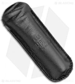 AGA Campolin Baron Automatic Knife Dark Horn (3.75" Satin) -Knife Promotional Store AGA Campolin LL Auto Dark Horn Satin BHQ 117069 jr sheath