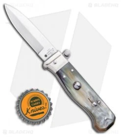 AGA Campolin Piccolo Italian Stiletto Automatic Knife Brazilian Horn(2.8" Satin) 9 AGA Campolin Piccolo Italian Stiletto Automatic Knife Brazilian Horn(2.8" Satin) -Knife Promotional Store AGA Campolin Piccolo Italian Stiletto Automatic Knife Brazilian Horn Satin BHQ 99413 ns bottlecap