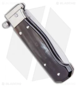 AGA Campolin Piccolo Italian Stiletto Automatic Knife Brazilian Horn(2.8" Satin) 8 AGA Campolin Piccolo Italian Stiletto Automatic Knife Brazilian Horn(2.8" Satin) -Knife Promotional Store AGA Campolin Piccolo Italian Stiletto Automatic Knife Brazilian Horn Satin BHQ 99413 ns side