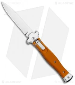 AGA Campolin Zero Italian Leverlock Automatic Knife Orange Al (3.75" Tumbled)