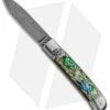 AKC Classic 8" Lever Lock Automatic Italian Knife Abalone (3.2" Damascus) -Knife Promotional Store AKC Classic 8in LL Abalone Damascus Flat BP 30459 jr