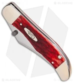Case Kickstart Mid-Folding Hunter Assisted Knife Dark Red Jig Bone (61265AC CV) -Knife Promotional Store Assisted Opener Dark Red Bone Jig Mid Hunter Clip BHQ 86870 er spine