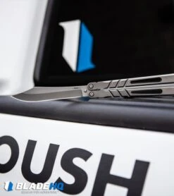 BRS Channel Alpha Beast Balisong Butterfly Knife Titanium (4.5" Stonewash) CHAB -Knife Promotional Store BRS Channel Alpha Beast Balisong Butterfly Knife Titanium Stonewash CHAB BHQ 87554 kp raptor web