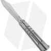 BRS Channel Alpha Beast Balisong Butterfly Knife Titanium (4.5" Stonewash) CHAB -Knife Promotional Store BRS Channel Alpha Beast Balisong Butterfly Ti SW BHQ 87554 jr