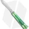 BRS Premium Alpha Beast Kukri Balisong Butterfly Knife Green Ti (4.5" SW) -Knife Promotional Store BRS Premium Alpha Beast Kukri Balisong Butterfly Knife Green Ti 4.5 SW BHQ 117018 LS