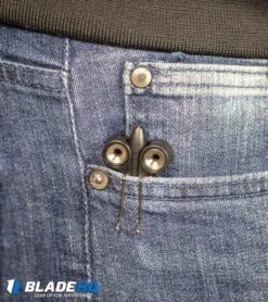 BaliYo By Spyderco Pen Butterfly Flipper (Black) -Knife Promotional Store BaliYo by Spyderco Pen Butterfly Flipper Black BHQ 4501 kp in pocket web