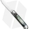 SKM Classic 8" Lever Lock Automatic Italian Knife Brazilian Horn (3.2" Polish) -Knife Promotional Store Beltrame LL Italian Brazil Horn Satin BHQ 81019 jr