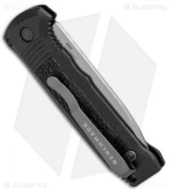 Benchmade 4400 Casbah Automatic Knife Black Grivory (3.4" Satin) -Knife Promotional Store Benchmade 4400 Casbah Black Grivory Satin 4400 BHQ 51626 jr side