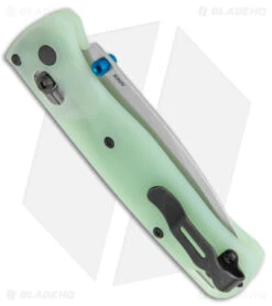 Flytanium Jade G-10 Crossfade + Benchmade Bugout Knife (3.24" Satin) -Knife Promotional Store Benchmade Bugout Knife Flytanium Jade G 10 Crossfade Satin BHQ 144992 jr side