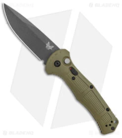 Knife Promotional Store 9 Benchmade Claymore Automatic Knife OD Green Grivory (3.6" Black) 9070BK-1