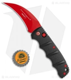 Boker Black Widow Hawkbill Kalashnikov Automatic Knife Black (3.25" Red) -Knife Promotional Store Boker Black Widow Hawkbill Kalashnikov Auto Black Red 01KALS70NSOI BHQ 103274 jr bottlecap