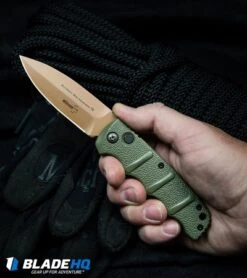 Boker Desert Warrior Kalashnikov Dagger Knife OD Green (3.25" Copper AUS 8) -Knife Promotional Store Boker Desert Warrior Kalashnikov Dagger Automatic Knife OD Green Copper BHQ30436 kp rope in hand web 1