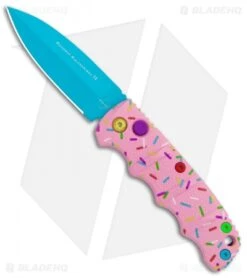 Boker Mini Dessert Warrior Kalashnikov Dagger Automatic Knife (2.5" Blue) Donut