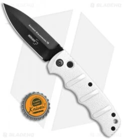 Boker Kalashnikov Dagger Automatic Knife Imperial White (3.25" Black D2) -Knife Promotional Store Boker Kalashnikov Dagger Auto White Black 01KALS34N BHQ 75529 jr bottlecap 3