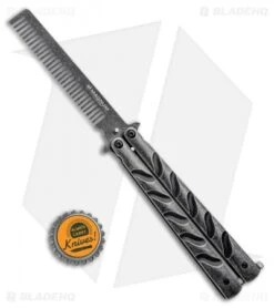 Boker Magnum Balicomb Butterfly Trainer Black Stonewash (3.88" Comb) -Knife Promotional Store Boker Magnum Balicomb Butterfly Trainer Comb BHQ 94433 ns bottlecap