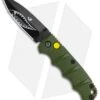 Boker Mini Warhawk Kalashnikov Dagger Automatic Knife Green (2.5" Black D2) -Knife Promotional Store Boker Mini Warhawk Kalashnikov Auto Dagger Green Black BHQ 113923 jr