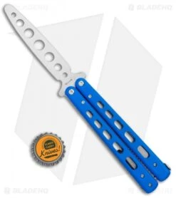 Boker Plus Balisong Trainer Butterfly Knife Blue G-10 (4" Satin) 01BO713 -Knife Promotional Store Boker Plus Balisong Trainer Blue Holes G 10 Satin 01BO713SOI BHQ 99634 jr bottlecap