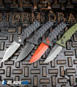 Boker Black Widow Strike Drop Point Automatic Knife Black (3.25" Red D2) -Knife Promotional Store Boker Plus Strike Drop Point Automatic Knife OD Green Black D2 BHQ 97033 kp storm drain web