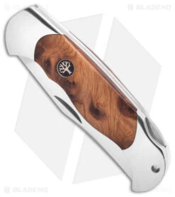 Boker Scout Lockback Pocket Knife Thuya Wood (3.125" Satin) 112002TH -Knife Promotional Store Boker Scout Lock Back Pocket Knife Thuya Wood 3in Satin BHQ 40099 td spine