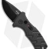 Boker Stubby Strike CA Legal Automatic Knife (1.9" Black D2) -Knife Promotional Store Boker Stubby Strike CA Legal Auto Black 01BO441NSOI BHQ 99647 jr