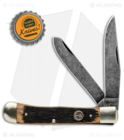 Boker Trapper Pocket Knife 4.25" Beer Barrel W/ Acid Washed Blades -Knife Promotional Store Boker Trapper Beer Barrel Acid Washed Blades 112525BHQ BHQ 101589 jr bottlecap