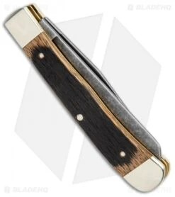 Boker Trapper Pocket Knife 4.25" Beer Barrel W/ Acid Washed Blades -Knife Promotional Store Boker Trapper Beer Barrel Acid Washed Blades 112525BHQ BHQ 101589 jr side