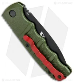Boker Warhawk Kalashnikov Dagger Automatic Knife Green (3.25" Black D2) -Knife Promotional Store Boker Warhawk Kalashnikov Dagger Auto Black 01KALS41NSOI BHQ 92862 jr side