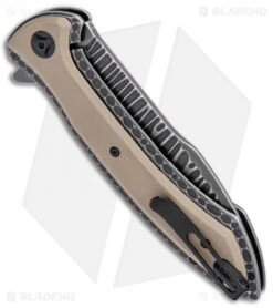 CRKT Apoc W/VEFF Serrations Liner Lock Knife Green G-10 (4" Black) 5381 -Knife Promotional Store CRKT Apoc VEFF Serr LL Green G 10 Black SW 5381 BHQ 103937 jr side