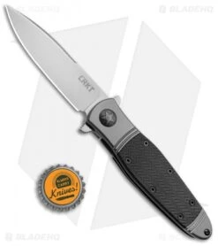 CRKT Bombastic Frame Lock Knife Black GFN (3.3" Satin) K340KXP -Knife Promotional Store CRKT Bombastic Black GFN K340KXP BHQ 51846 jr bottlecap 2