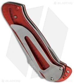 CRKT Rollock Pocket Knife Red Translucent (2.25" Polish) 5202R -Knife Promotional Store CRKT Rollock Red Translucent Polish 5202R BHQ 68540 jr side