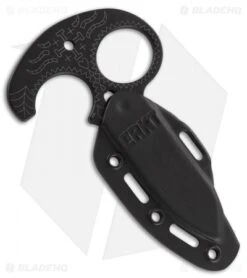 CRKT Tecpatl "Forged By War" Fixed Blade Push Dagger (3.3" Black) 2261 -Knife Promotional Store CRKT tecpatl 2261 BHQ 51820 er sheath