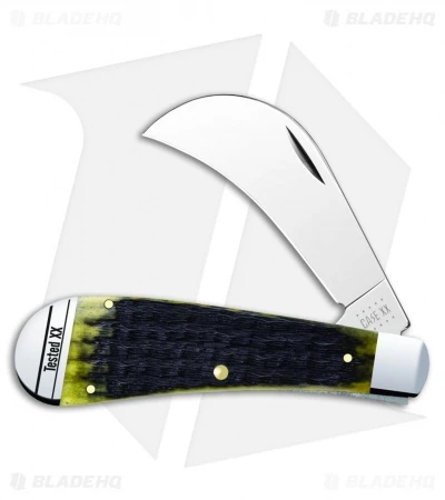 Case Hawkbill Pruner Knife 4" Olive Green Russell Jigged Bone (61011 SS) 13284 3 Case Hawkbill Pruner Knife 4" Olive Green Russell Jigged Bone (61011 SS) 13284