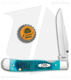 Case Kickstart TrapperLock Assisted Knife Sawcut Caribbean Blue (6154AC SS) -Knife Promotional Store Case Kickstart TrapperLock Assited Sawcut Carribeean Blue SS 25594 BHQ 94952 jr bottlecap