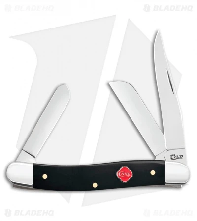 Case Medium Stockman Pocket Knife 3.625" Synthetic Black (2318 SS) 31271 3 Case Medium Stockman Pocket Knife 3.625" Synthetic Black (2318 SS) 31271