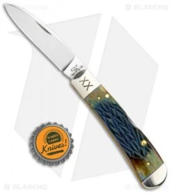 Case Tribal Lock Knife 4.125" Burnt Purple Bone Tribal Jig (TB612010L SS) 61800 -Knife Promotional Store Case Tribal Burnt Purple Bone Tribal Jig SS 61800 BHQ 101129 jr bottlecap