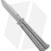 DogBite Knives DB3.1 Balisong Butterfly Knife Gray Ti (4" Stonewash) -Knife Promotional Store DogBite Knives DB3 1 gray ti sw 440c BHQ 35283 er