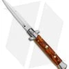 Frank B 9" Italian Stiletto Automatic Bayonet Knife Cocobolo (4" Satin) -Knife Promotional Store Frank B 9in Italian Stiletto Cocobolo Wood Auto Bayo BP 16457 jr