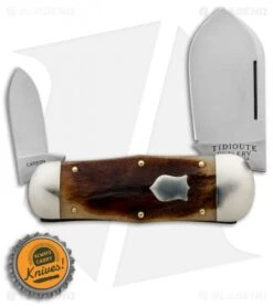 GEC #46 Tidioute Cutlery Whaler Pocket Knife 4.3" Muscle Bone 462218 -Knife Promotional Store GEC 46 Tidioute Cutlery Whaler Muscle Bone 462218 BHQ 84937 jr bottlecap