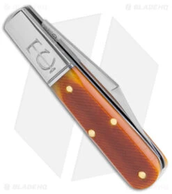 GEC #14 Tidioute Barlow Knife Goldenrod Sawcut Bone (2.35" Satin) 141122 -Knife Promotional Store GEC Tidioute 14 Barlow Goldenrod Sawcut Bone Satin BHQ 145160 jr side