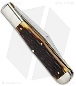 GEC #97 Tidioute Cutlery Pocket Knife 4.6" Autumn Gold Jigged Bone -Knife Promotional Store GEC Tidioute Cutlery Autumn Gold Jigged Bone 971119 BHQ 96503 jr side