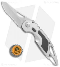 Gerber F.A.S.T. 3.0 Assisted Opening Knife Gray/Black Al (2.8" Satin Serr) -Knife Promotional Store Gerber FAST 3 gray black al satin serr BHQ 48645 er bottlecap