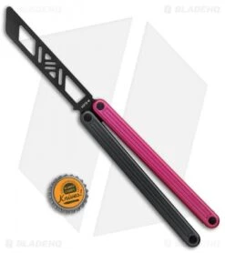 Glidr Arctic Series Butterfly Trainer Knife Dark Rose (4.25" Black) -Knife Promotional Store Glidr Arctic Series Butterfly Trainer Dark Rose Black BHQ 124876 jr bottlecap