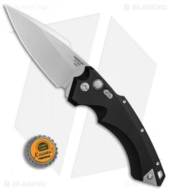 Hogue Knives EX-A05 Spear Point Automatic Knife Black (4" Stonewash) 34510 -Knife Promotional Store Hogue Auto Black Spear Point plain BHQ 80665 er bottlecap