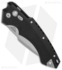 Hogue Knives EX-A05 Spear Point Automatic Knife Black (4" Stonewash) 34510 -Knife Promotional Store Hogue Auto Black Spear Point plain BHQ 80665 er spine