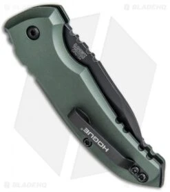 Hogue Knives A01 Microswitch Wharncliffe Automatic Knife OD Green (2.6" Black) -Knife Promotional Store Hogue Knives A01 Microswitch Wharncliffe Auto OD Green Black 24101 EXLKRL BHQ 79351 jr side