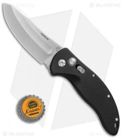 Hogue Knives EX-A04 Upswept Automatic Knife Matte Black (3.5" Tumbled) -Knife Promotional Store Hogue Knives EX A04 Upswept matte black tumbled BHQ 72287 er bottlecap