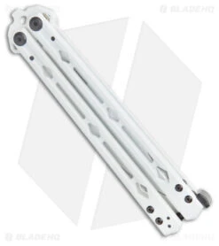 Kershaw Stormtrooper White Lucha Balisong Butterfly Knife (4.5" White) Blade HQ -Knife Promotional Store Kershaw Blade HQ Exclusive White Lucha Balisong Butterfly Knife White BHQ 179251 kc side 2