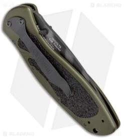 Kershaw Blur Assisted Opening Knife OD Green (3.375" Tiger Stripe) 1670OLTS -Knife Promotional Store Kershaw Blur OD Green Tiger Stripe 1670OLTS BHQ 55587 jr side 2