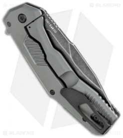 Kershaw Cannonball Assisted Opening Knife Gray PVD Steel (3.5" BlackWash) -Knife Promotional Store Kershaw Cannonball Assisted Opening Gray PVD Steel Blackwash 2061 BHQ 120526 jr side 2